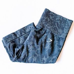 Gymshark Adapt Animal Seamless Cycling Shorts Black - Size Small